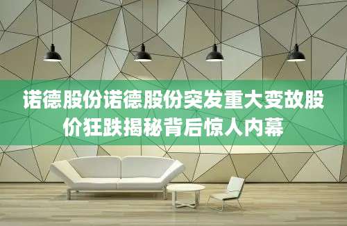诺德股份诺德股份突发重大变故股价狂跌揭秘背后惊人内幕