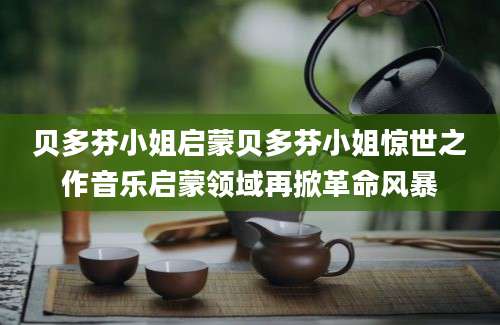 贝多芬小姐启蒙贝多芬小姐惊世之作音乐启蒙领域再掀革命风暴