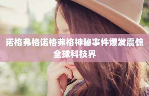 诺格弗格诺格弗格神秘事件爆发震惊全球科技界