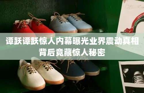谭跃谭跃惊人内幕曝光业界震动真相背后竟藏惊人秘密