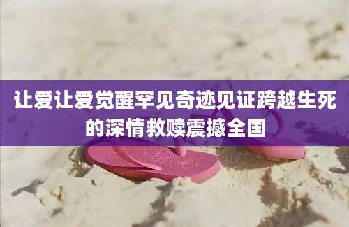 让爱让爱觉醒罕见奇迹见证跨越生死的深情救赎震撼全国