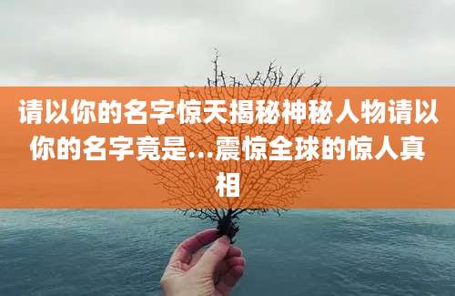 请以你的名字惊天揭秘神秘人物请以你的名字竟是...震惊全球的惊人真相