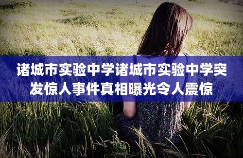诸城市实验中学诸城市实验中学突发惊人事件真相曝光令人震惊