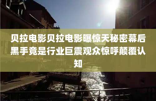 贝拉电影贝拉电影曝惊天秘密幕后黑手竟是行业巨震观众惊呼颠覆认知