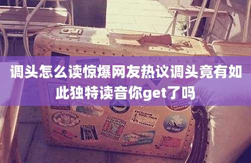 调头怎么读惊爆网友热议调头竟有如此独特读音你get了吗