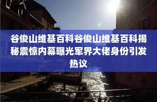 谷俊山维基百科谷俊山维基百科揭秘震惊内幕曝光军界大佬身份引发热议