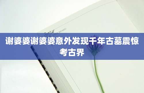 谢婆婆谢婆婆意外发现千年古墓震惊考古界