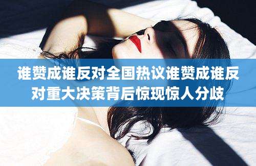 谁赞成谁反对全国热议谁赞成谁反对重大决策背后惊现惊人分歧