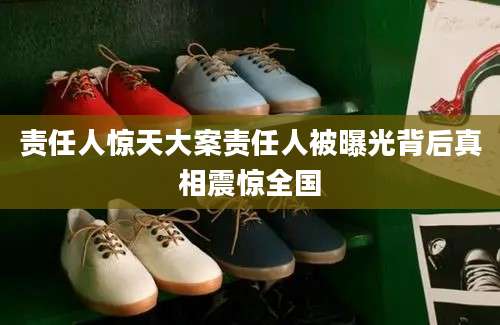 责任人惊天大案责任人被曝光背后真相震惊全国