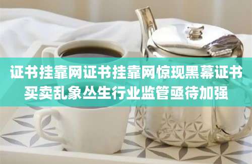 证书挂靠网证书挂靠网惊现黑幕证书买卖乱象丛生行业监管亟待加强