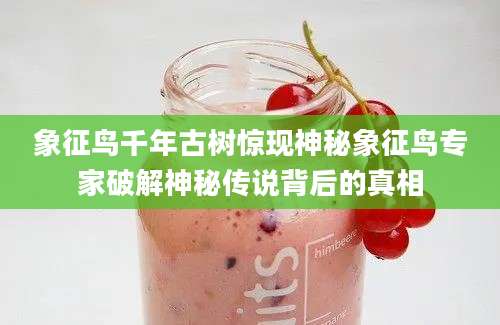 象征鸟千年古树惊现神秘象征鸟专家破解神秘传说背后的真相