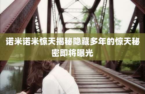 诺米诺米惊天揭秘隐藏多年的惊天秘密即将曝光