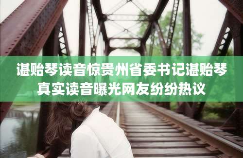 谌贻琴读音惊贵州省委书记谌贻琴真实读音曝光网友纷纷热议