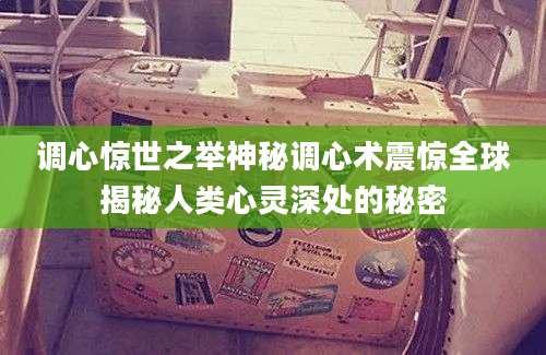 调心惊世之举神秘调心术震惊全球揭秘人类心灵深处的秘密