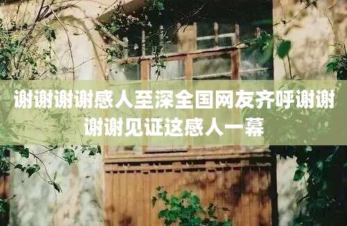 谢谢谢谢感人至深全国网友齐呼谢谢谢谢见证这感人一幕