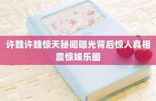 许魏许魏惊天秘闻曝光背后惊人真相震惊娱乐圈