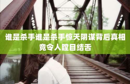谁是杀手谁是杀手惊天阴谋背后真相竟令人瞠目结舌