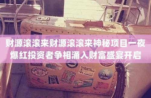 财源滚滚来财源滚滚来神秘项目一夜爆红投资者争相涌入财富盛宴开启