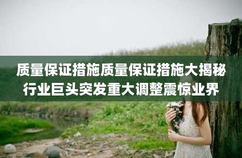 质量保证措施质量保证措施大揭秘行业巨头突发重大调整震惊业界